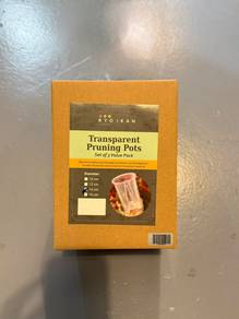 Transparent Pruning Pots - Set of 3 Value Pack