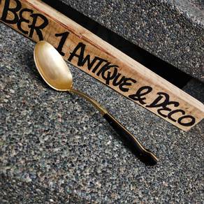 Antique Senduk Bulat Tembaga 25x6cm