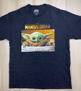 Star Wars The Mandalorian Black Tee #BR2 Used