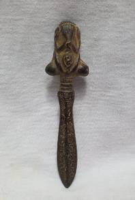 Thai Brass Healing Dagger: Luang Pu Toh Phra Pidta
