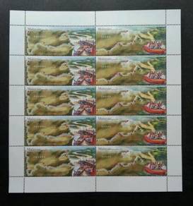 Mint Setenant Sheet Rivers In Malaysia 2018