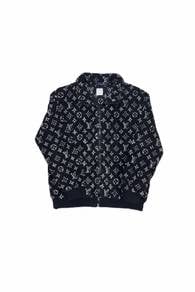 Louis Vuitton Monogram Fleece Zip-Up Jacket/ Hoodi