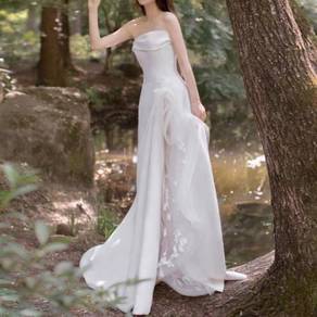 White wedding prom evening dress gown RB2304