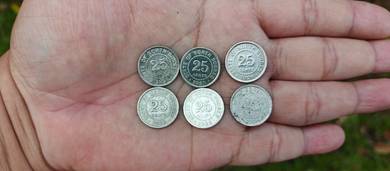 Antik syiling british north borneo 25cent