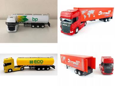 Welly 1-64 Scania Container Truck BP Oil Tanker