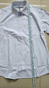 Striped Long Sleeve Shirt Kemeja Lelaki Lengan Pan