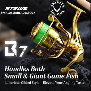 BEARKING RTBLUE B7 Bright Gold All-Water Reel