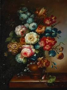 Clearance - Floral Oil Painting on hardboard 1