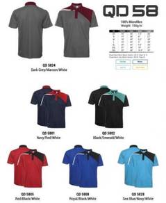 T Shirt Collar 100% Microfibre 160Gm Unisex QD58XX