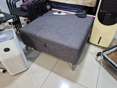 Fabric Stool - Large Grey 