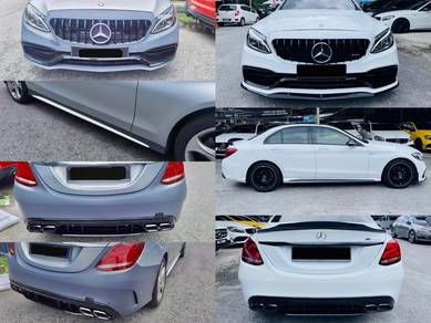 W205 AMG bodykit skirt diffuser spoiler grill lip