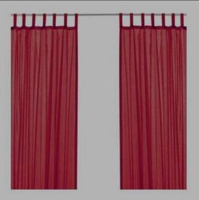 Ikea Wilma Semi Sheer Polyester Tab Top Curtains