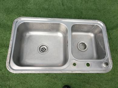 R23-K Sinki Keluli Dapur 86cm Stainless Steel Sink