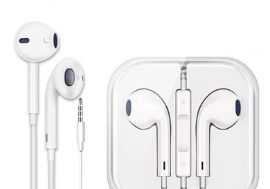 EarPods with a 3.5mm plug or Lightning connector