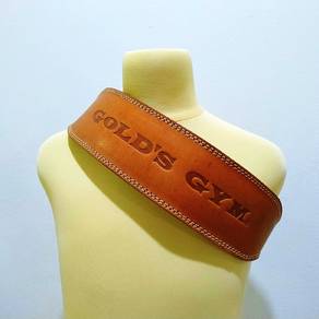 Gold’s Gym  Weight Lifting Back Belt Size L Brown