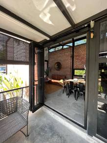 Folding Sliding Door Aluminium - Rekaan Moden