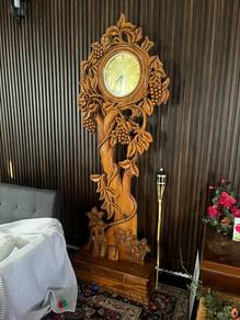 Jam Hiasan Kayu Jati