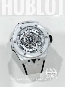 Hublot Big Bang Unico Sang Bleu II white ceramic
