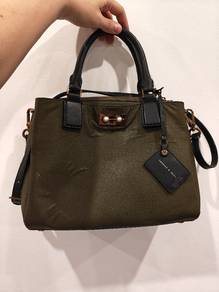 Charles & Keith Olive Green bag (Well used)