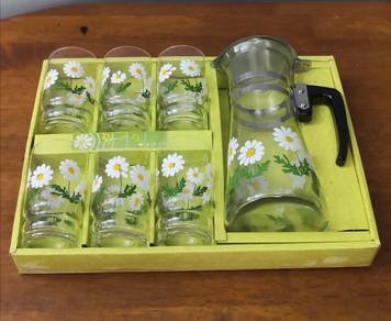 vintage retro drink set