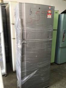 Sharp Silver 2 Pintu Freezer Fridge Refrigerator