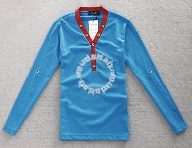 0707 BLUE LONG SLEEVED T-SHIRT SHiRT MURAH 🔥