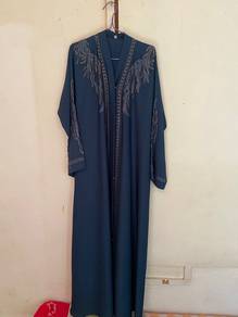 Baju Abaya size XXL Teal Blue