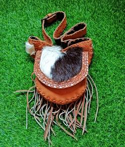 Tribe Handmade brown leather waistbag belt bag