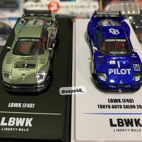 Ferrari F40 Inno Chrome silver and blue