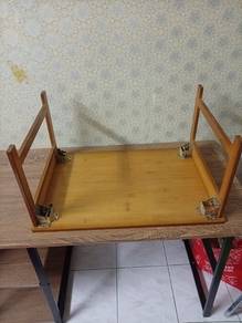 Wooden bed table
