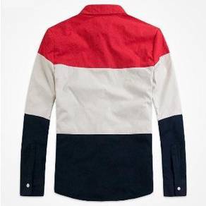 A0516 BLUE RED CREAM FORMAL LONG SLEEVE SHiRT 🔥