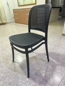Black Stackable Café Chair