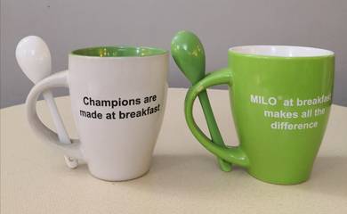 Milo mug with spoon