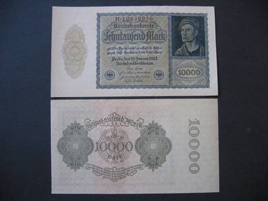 Germany 10000 Mark (1922) - Pick P72  AU / unc