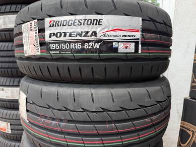 195/50/15 Potenza Re005 Tayar Baru Tahun2026