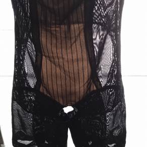 Cantik Wanita Burn Fat Bodysuit Crotchless Corset