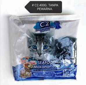 C2 Cat Food 400g Makanan Kucing Seafood Laut Segar
