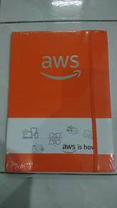 Amazon AWS Orange Color Official Premium Notebook