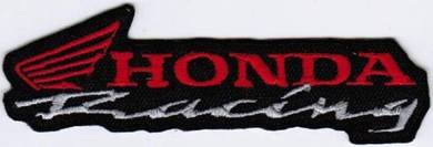 Honda Racing BLACK Motorcycle Racing Badge Patch