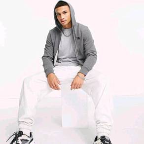 The North Face full zip hoodie in grey