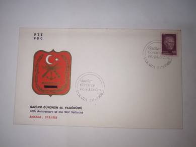 FDC Stamp Turkiye 1988 - War Veterans