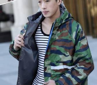 TDM Camo Raincoat Baju Hujan Celoreng ATM