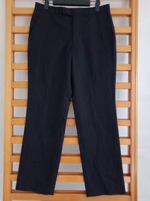 Japan black stripes work pants office casual pants
