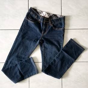 Burberry Label Straight Denim Pants
