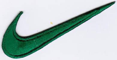 Nike GREEN Badge Iron On Embroidered Patch