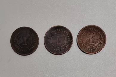VERY RARE OLD COINS 1 Cent (1883, 1891, 1901)