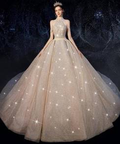 Glitter wedding bridal dress ball gown RB1772