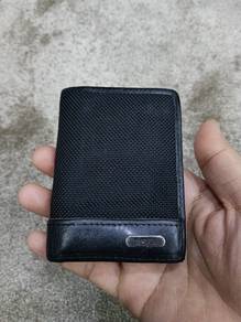Original TUMI Black Nylon and Leather card holder