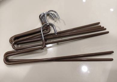 Set of 20 Brown Pants Hangers 