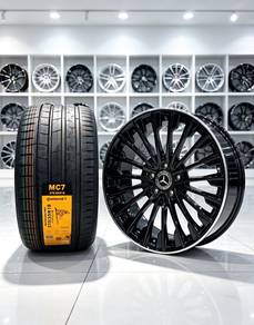 Mercedes W212 W213 W214 19" Rim + Tayar Baru R540